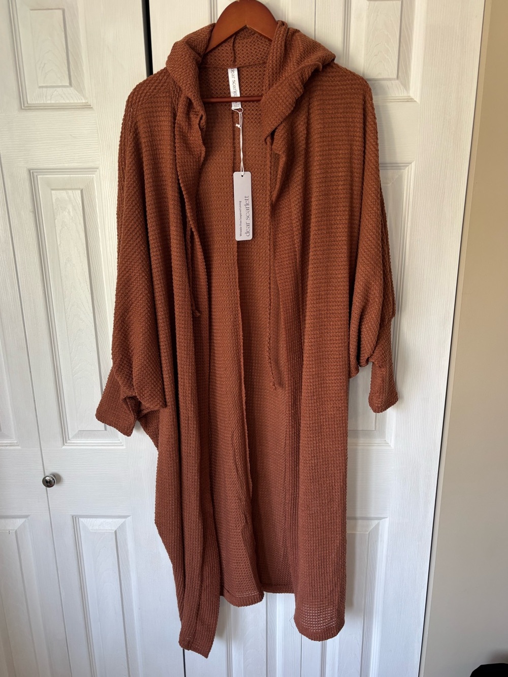 Dear Scarlett Myah Cozy Knit Maxi Duster Cardigan Size Medium